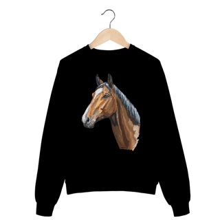 Nome do produto Moletom Blusão Cavalo - Modelo 3