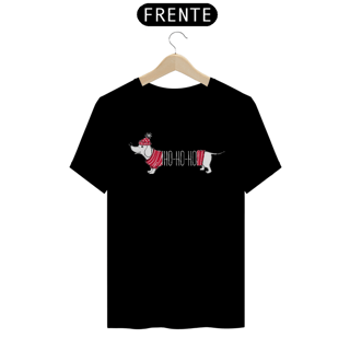 Nome do produto Camiseta Dachshund Natal Ho Ho Ho