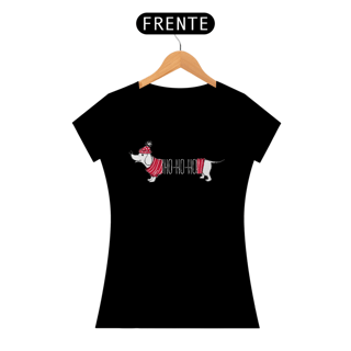 Nome do produto Baby Look Dachshund Natal Ho Ho Ho