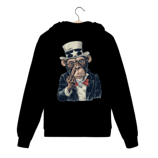 Nome do produto Moletom com Zíper e Capuz - Macaco - Modelo 6