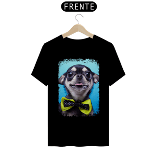 Camiseta Chihuahua Preto de Gravatinha