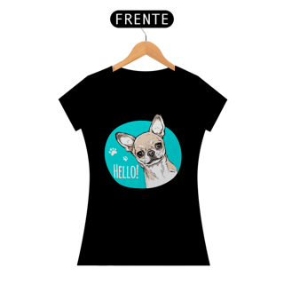 Nome do produto Baby Look Chihuahua Hello
