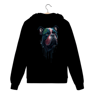 Nome do produto Moletom com Zíper e Capuz - American Bully Splash Art