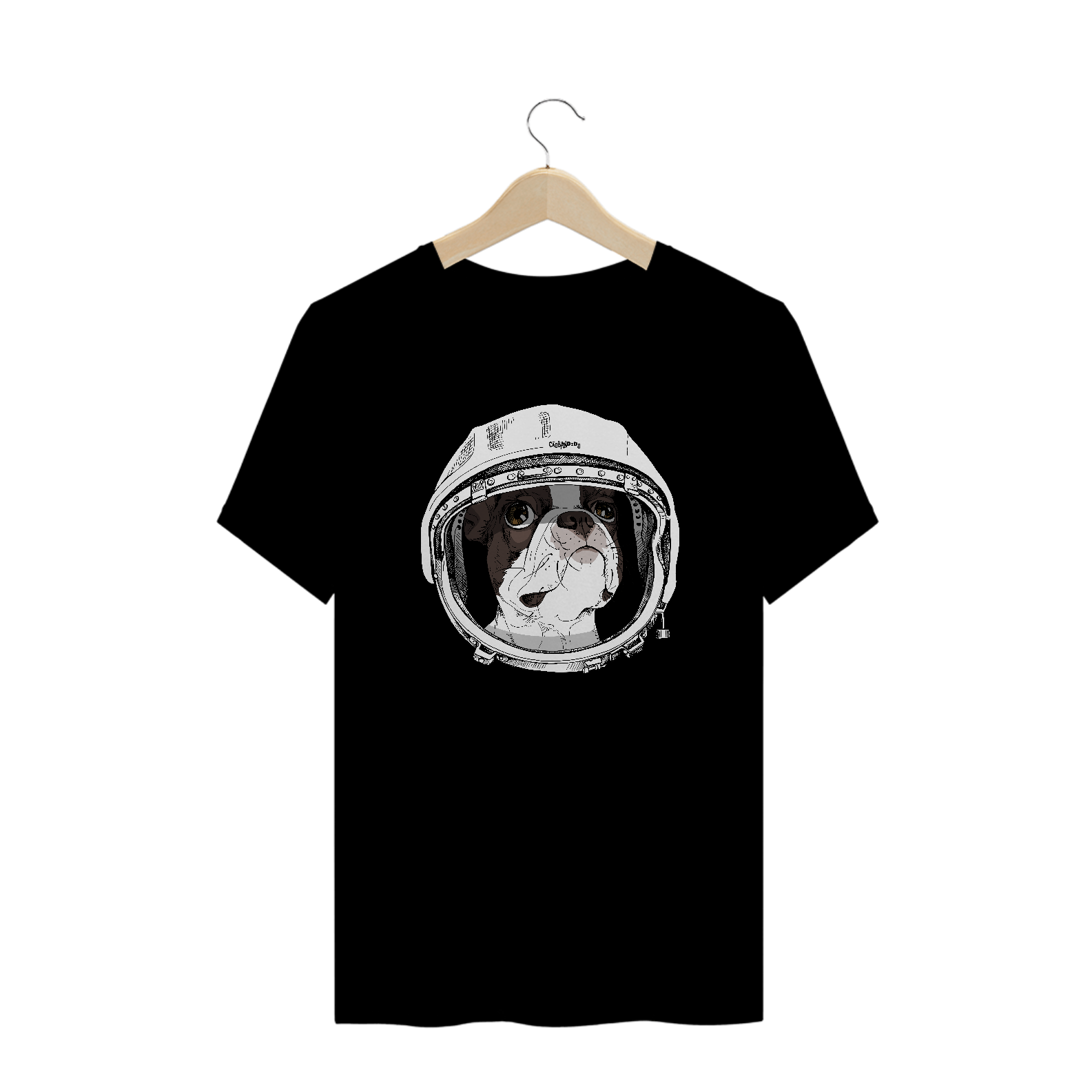 Camiseta Plus Size Boston Terrier Astronauta