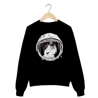 Nome do produto Moletom Blusão Boston Terrier Astronauta