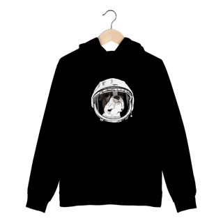 Nome do produto Moletom Canguru Boston Terrier Astronauta