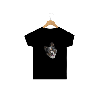 Nome do produto Camiseta Infantil Border Collie Realista