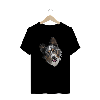 Nome do produto Camiseta Plus Size Border Collie Realista