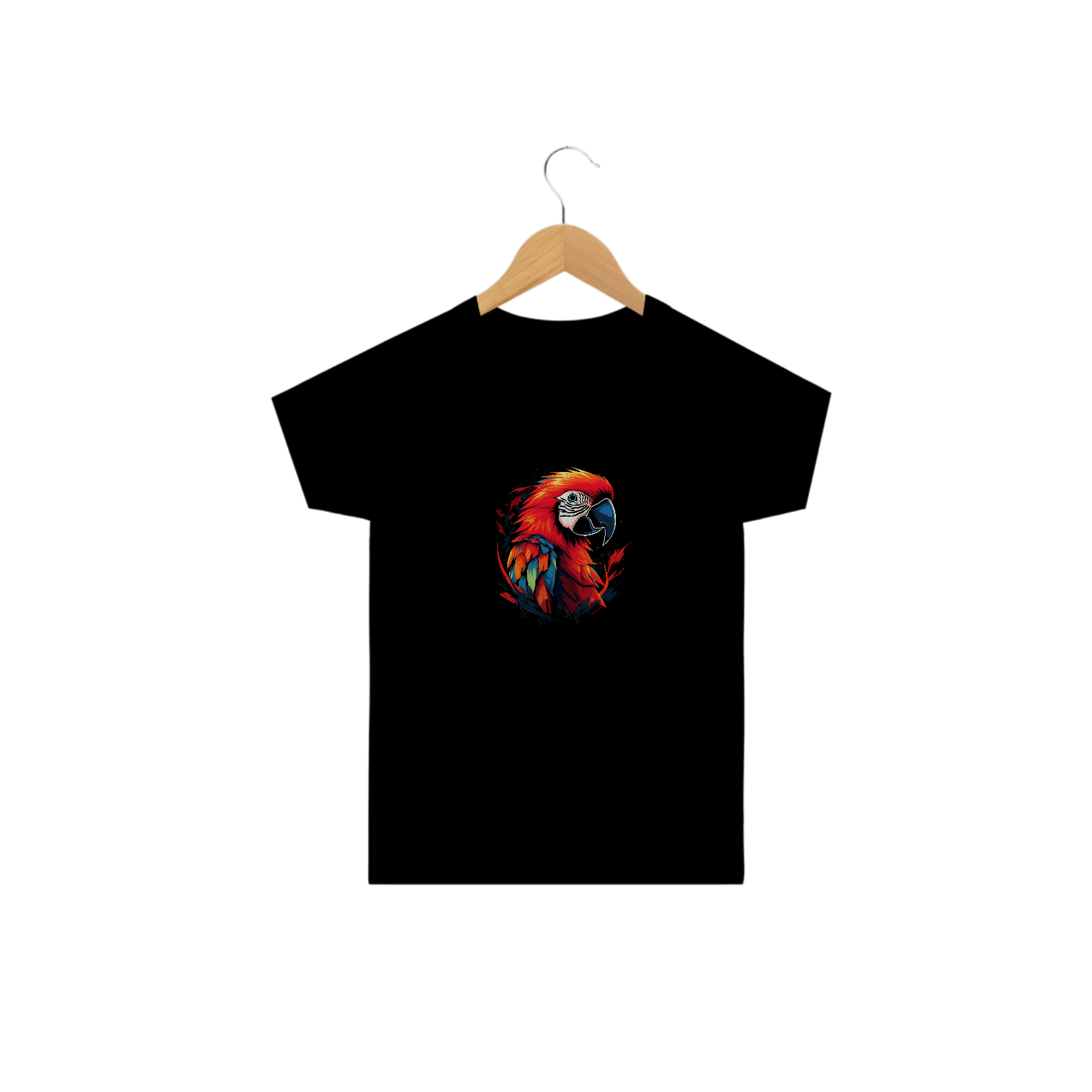 Camiseta Infantil Arara Vermelha