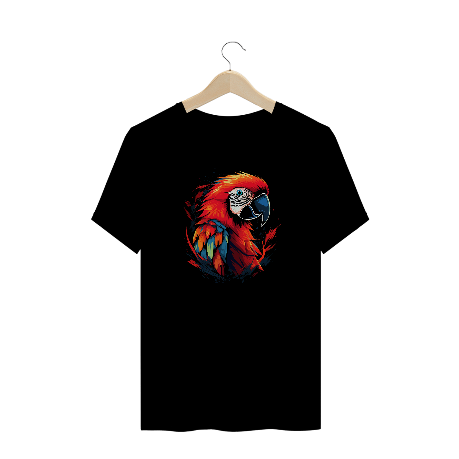 Camiseta Plus Size Arara Vermelha