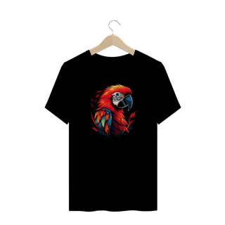 Camiseta Plus Size Arara Vermelha