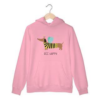 Nome do produto Moletom Canguru Dachshund Bee Happy