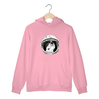 Nome do produto Moletom Canguru Boston Terrier Astronauta