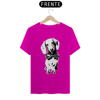 Nome do produto Camiseta Dachshund de Gravatinha em Preto e Branco