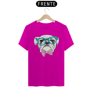 Nome do produto Camiseta Bulldog Inglês de Óculos e Gravatinha