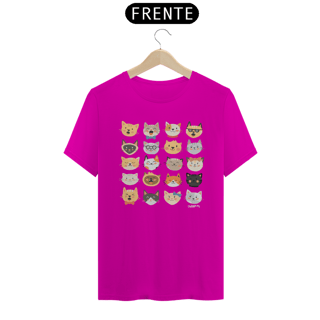Nome do produto Camiseta Cats Emoticons