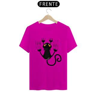 Nome do produto Camiseta Gato Preto Arranhando