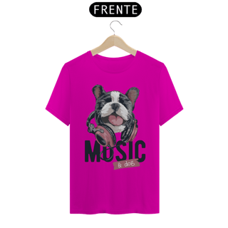 Nome do produto Camiseta Music and Dog