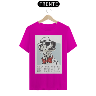 Nome do produto Camiseta Dálmata de Chapéu e Gravatinha Borboleta