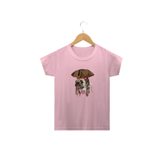 Nome do produto Camiseta Infantil Pug Pirata