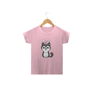 Camiseta Infantil Cachorro Páscoa