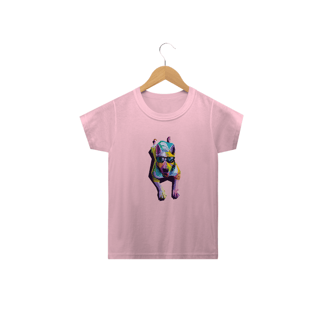 Nome do produto Camiseta Infantil Cachorro Deitado Pop Art