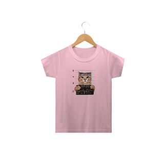 Nome do produto Camiseta Infantil Gato Bandido
