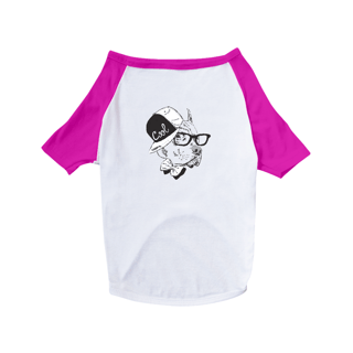Nome do produto Camiseta para Cachorro - Pitbull de Boné e Óculos