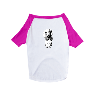 Nome do produto Camiseta para Cachorro - Dachshund de Gravatinha em Preto e Branco
