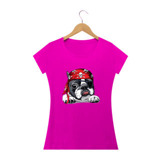 Nome do produto Baby Look Bulldog Francês Pirata