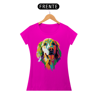 Nome do produto Baby Look Golden Retriever Ilustração Cores
