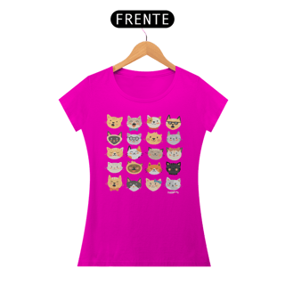 Nome do produto Baby Look Cats Emoticons