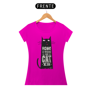 Nome do produto Baby Look Home Is Where The Cat Is