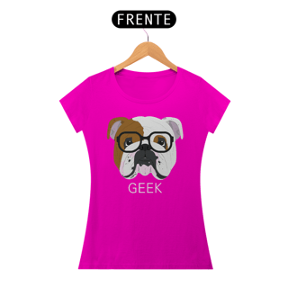 Nome do produto Baby Look Bulldog Inglês Geek
