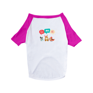 Nome do produto Camiseta para Cachorro - Natal Ho Ho Ho