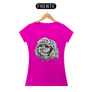 Nome do produto Baby Look Poodle de Gravatinha Borboleta