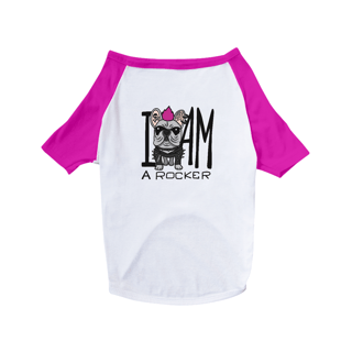 Nome do produto Camiseta para Cachorro - I Am a Rocker