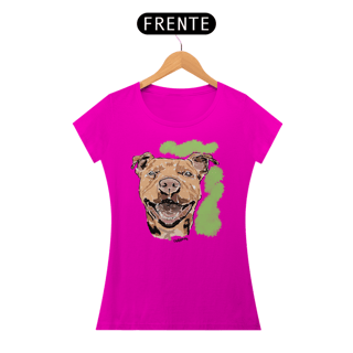 Nome do produto Baby Look Pitbull Pintura Digital