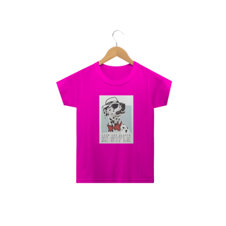 Nome do produto Camiseta Infantil Dálmata de Chapéu e Gravatinha Borboleta