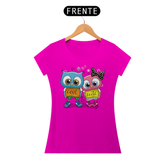 Nome do produto Baby Look Coruja - Modelo 1