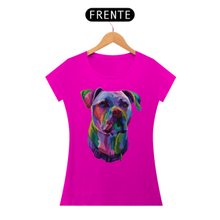 Nome do produto Baby Look Pitbull Pop Art