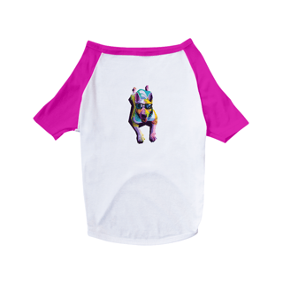 Nome do produto Camiseta para Cachorro - Cachorro Deitado Pop Art