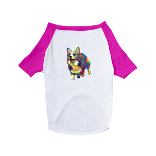Nome do produto Camiseta para Cachorro - Welsh Corgi Pop Art