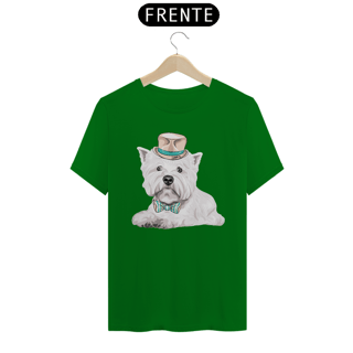 Nome do produto Camiseta West Terrier de Gravata e Chapéu