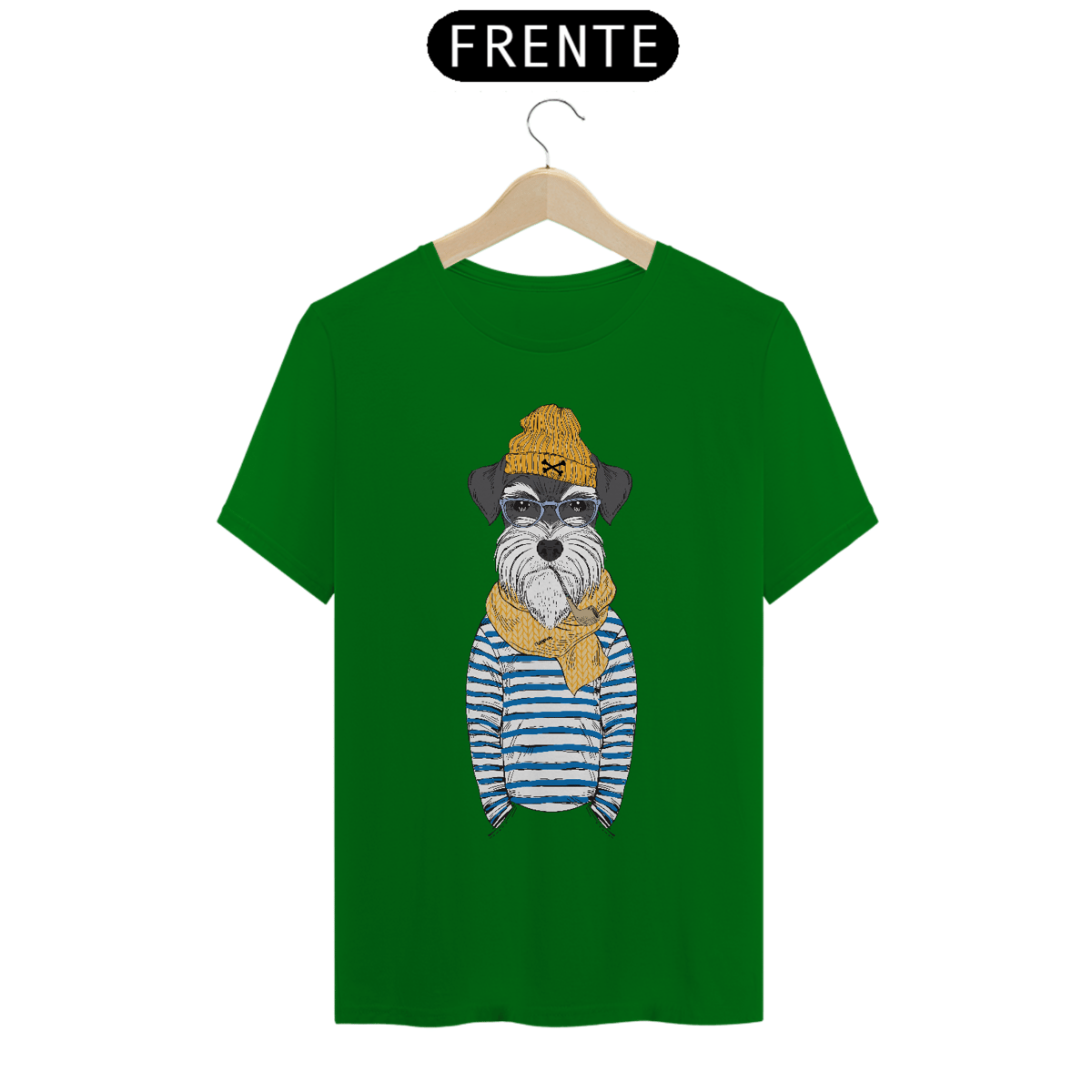 Nome do produto: Camiseta Schnauzer Cachorro Marinheiro