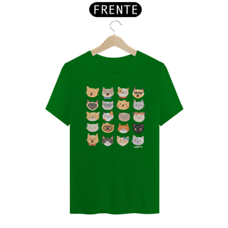 Nome do produto Camiseta Cats Emoticons