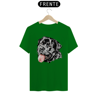 Nome do produto Camiseta Rottweiler Cara Preta Pintura Digital