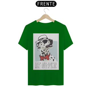 Nome do produto Camiseta Dálmata de Chapéu e Gravatinha Borboleta