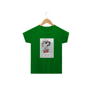 Nome do produto Camiseta Infantil Dálmata de Chapéu e Gravatinha Borboleta