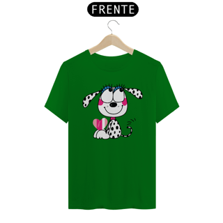 Nome do produto Camiseta Dálmata Filhote Segurando um Coração